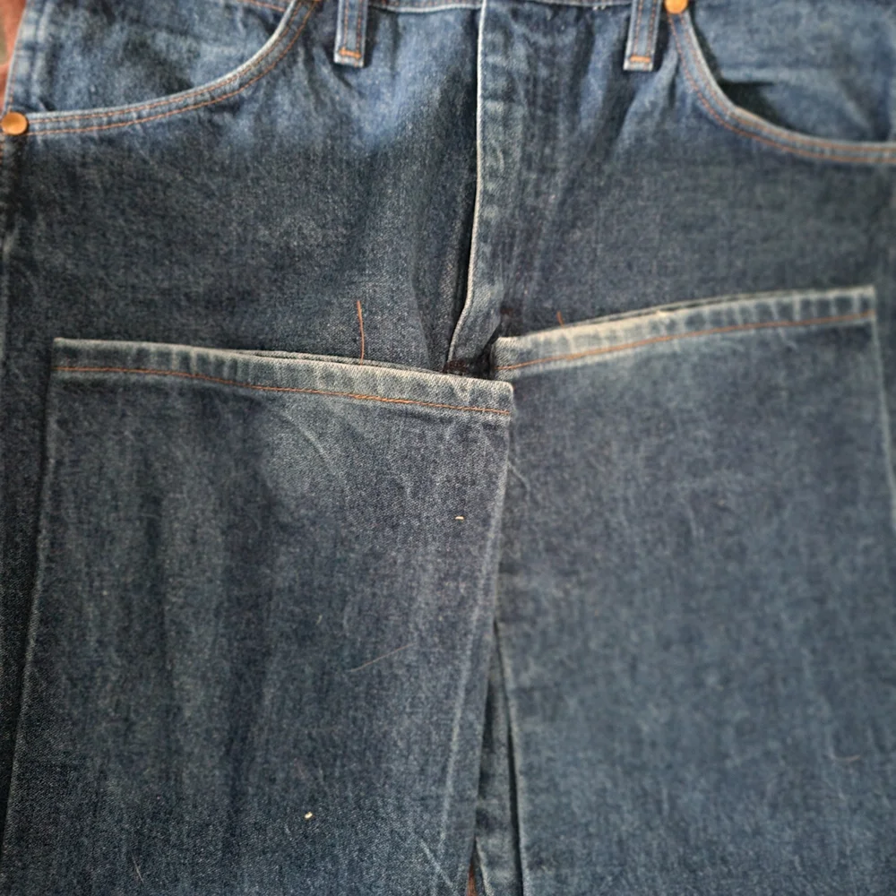 Lot of 3. MWZ Wrangler Originals. Men's Blue Jeans Excellent, Ready To Ride. - Picture 4 of 7